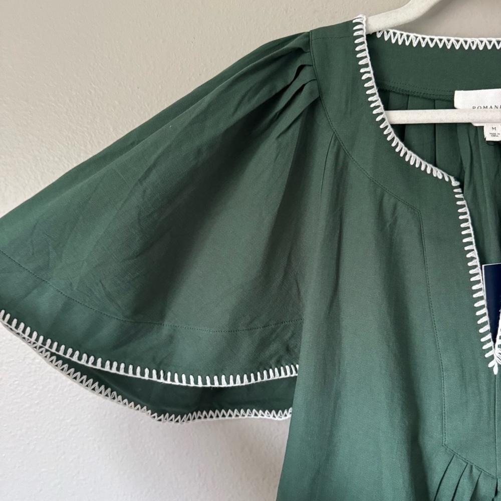 Tuckernuck Green Stitch Finley Flutter Sleeve Dress - Picture 6 of 8